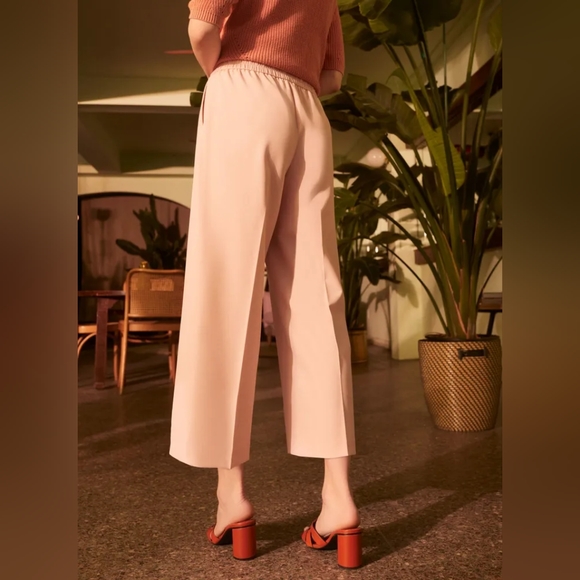 Melanie Lyne Pleated Pull-On Gaucho Pants - Lotus Pink - Picture 2 of 4